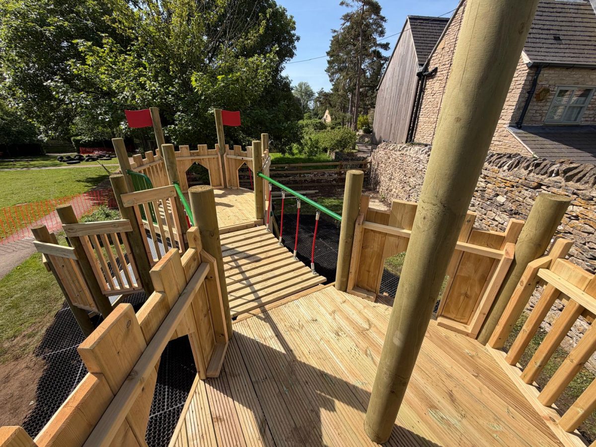 Recently completed playground installation
